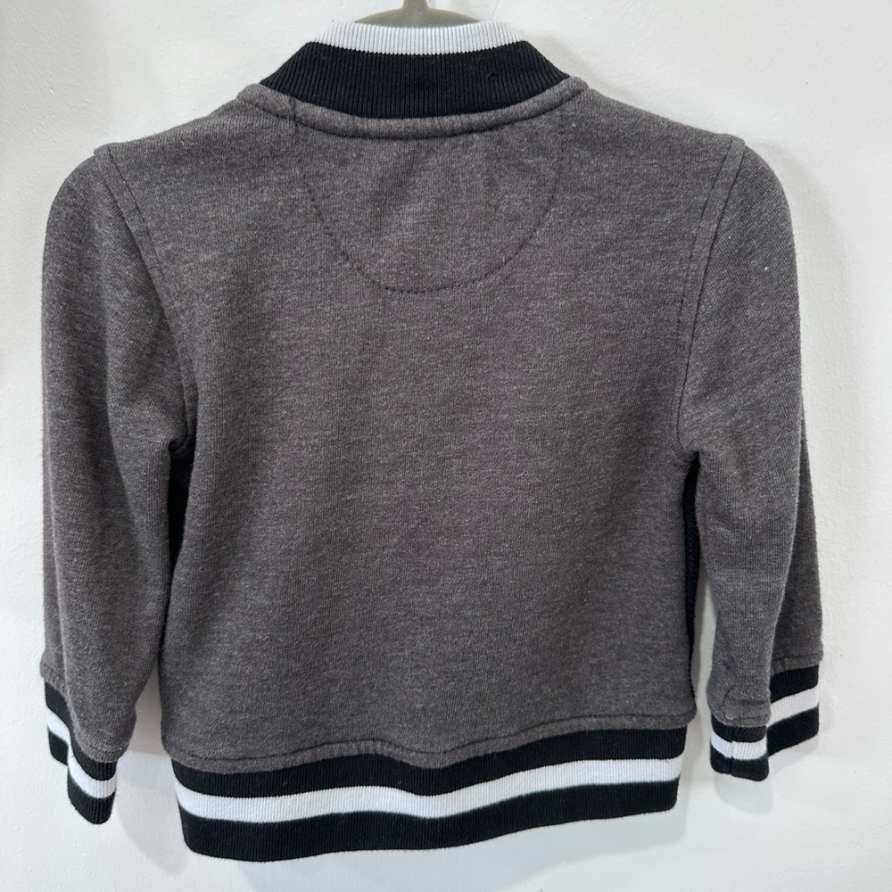 Sovergein Code Toddler Black and Gray Varsity Jacket - 12M - Picture 5 of 6